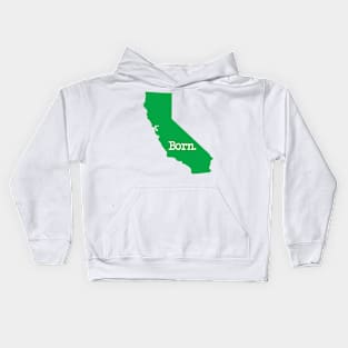 California Born CA Green Kids Hoodie